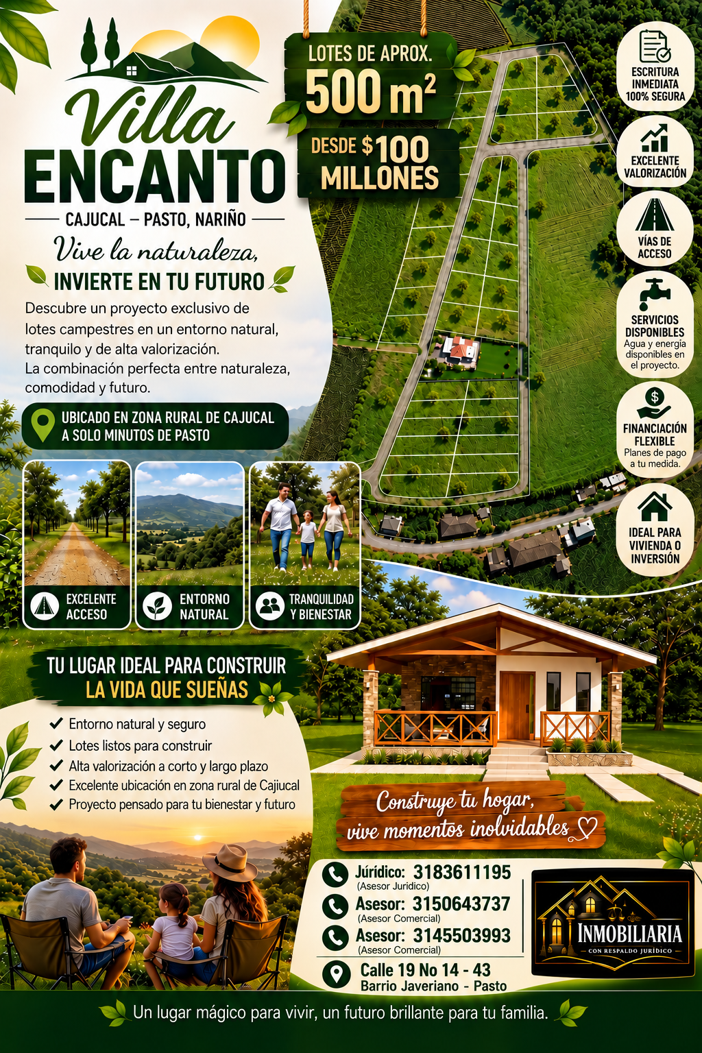 Villa Encanto, lotes campestres en Cajucal